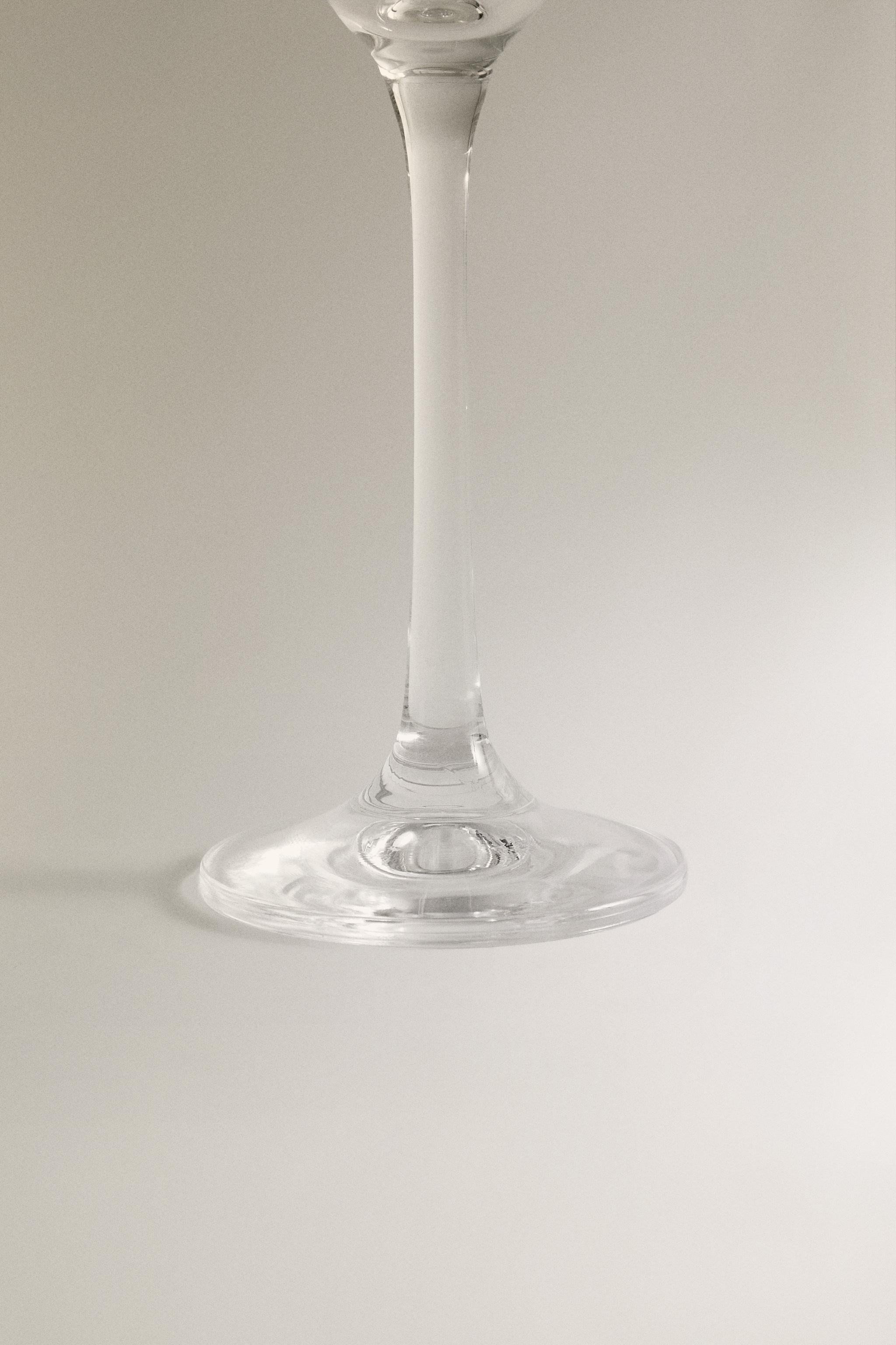 CHRISTMAS FLUTE GLASS WITH LINES